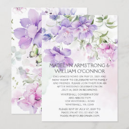 Lavender Peony Empfang nur Einladung