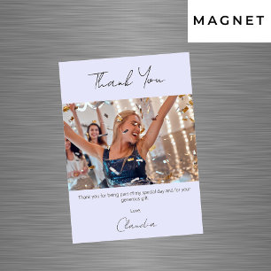 Lavender photo merci carte magnétique