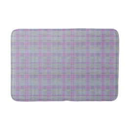 Lavender Plaid Harmony  Badematte