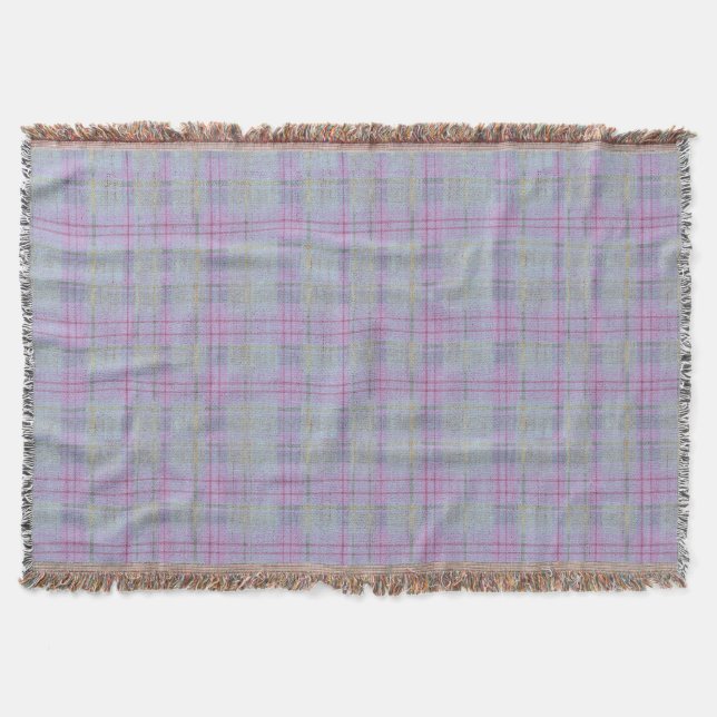 Lavender Plaid Harmony  Decke (Vorderseite)