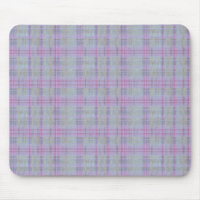 Lavender Plaid Harmony  Mousepad (Vorne)
