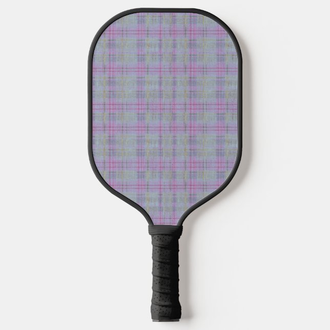 Lavender Plaid Harmony  Pickleball Schläger (Vorderseite)