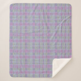 Lavender Plaid Harmony  Sherpadecke