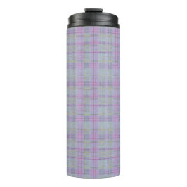 Lavender Plaid Harmony  Thermosbecher