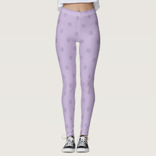 Lavender Polka Dot Leggings