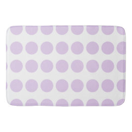 Lavender Polka Dots Design Badematte