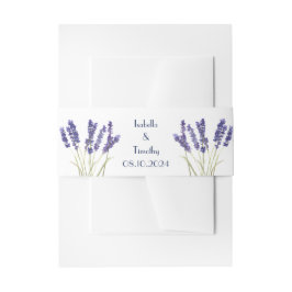 Lavender Purple Flowers Blumengestein Elegantes Ho Einladungsbanderole