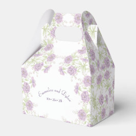 Lavender Purple Rose Wedding Geschenkschachtel
