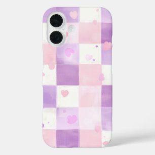Lavender Quilt iPhone 16 Hülle