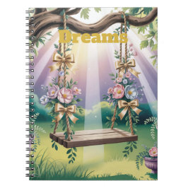 Lavender Rays Tree Swing Dream Notebook Notizblock