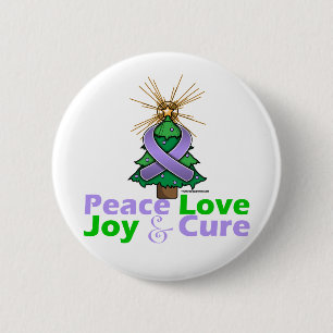 Lavender Ribbon Weihnachtsfrieden Liebe, Freude & Button