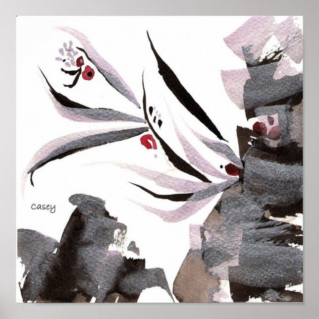 Lavender Rock Print Poster (Vorne)