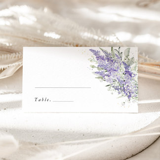Lavender & Sage Green Floral Wedding Place Cards Platzkarte