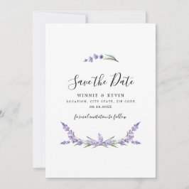 Lavender Save the Date Einladung