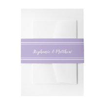 Lavender Simple Elegant Minimalist Wedding