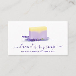 Lavender Soap Soy Natural Spa Cosmetic Visitenkarte