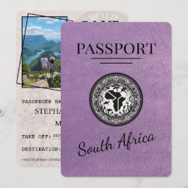Lavender South Africa Passport Save The Date
