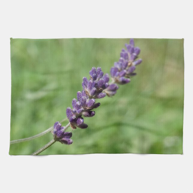 Lavender Stalk Foto Handtuch (Horizontal)