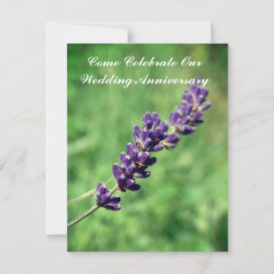 Lavender stalk Hochzeitstag Einladungen