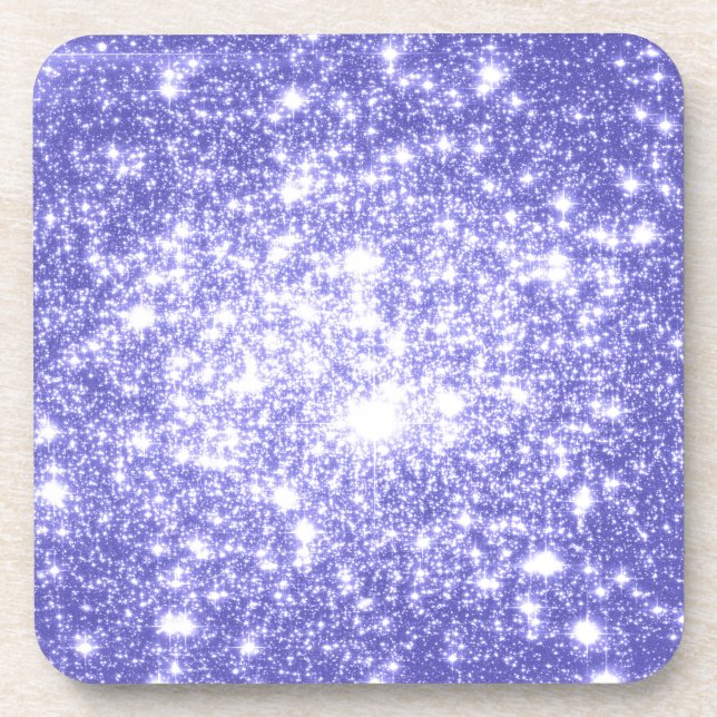 Lavender Stars Getränkeuntersetzer (Vorderseite)