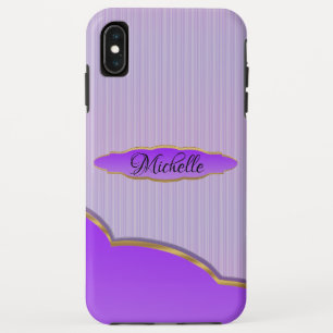 Lavender Stripes iPhone XS Max Coque