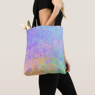 Lavender Sunrise Pastel Neon Alkohol Tinte Abstrak Tasche
