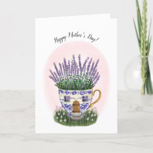 Lavender Teacup Cottage Carte Fête des Mères