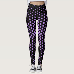Lavender Techno Dot Muster Leggings