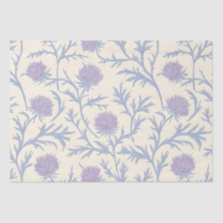 Lavender Thistle Blume Muster Seidenpapier