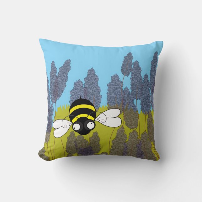 Lavender Throw Pillow Kissen (Vorderseite)