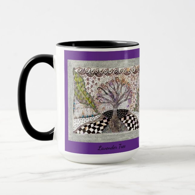 Lavender Tree Tasse (Links)
