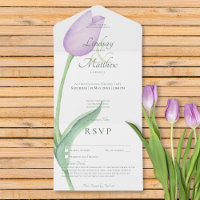Lavender Tulip Solo Lila Kein Abendessen mit Detai