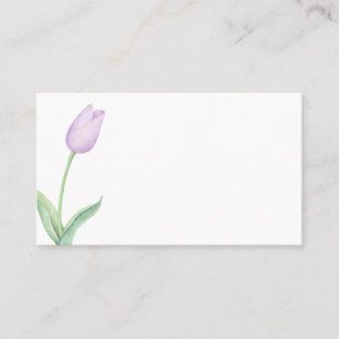 Lavender Tulip Solo Moderne Lila Hochzeit Platzkarte