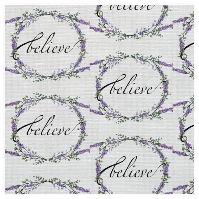 Lavender und Eukalyptus Glaube Stoff (Muster)