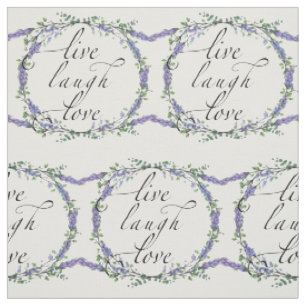 Lavender und Eukalyptus Live Laugh Liebe Stoff