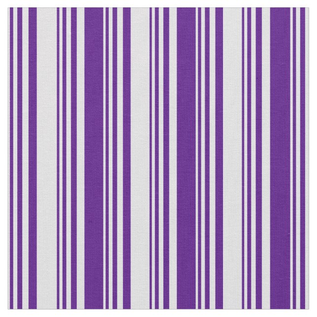 Lavender und Indigo Lines Stoff (Nahaufnahme)