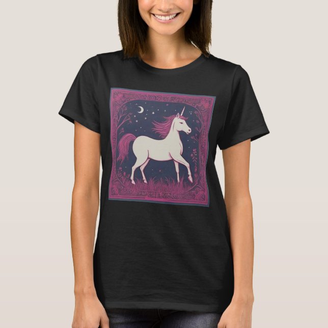 Lavender Unicorn T-Shirt (Vorderseite)