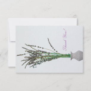 Lavender Vase Minimalisme Merci carte plat