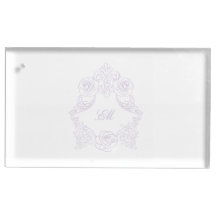 Lavender Victorian Crest Wedding