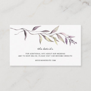 Lavender Vine Greenerity Hochzeitsszenario C Begleitkarte