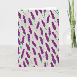 Lavender Watercolor Blank Karte