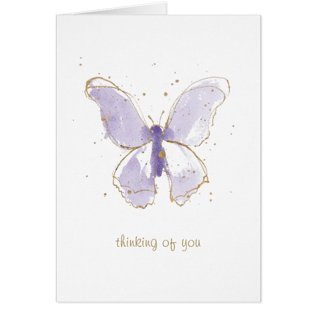 Lavender Watercolor Butterfly (Vorne)