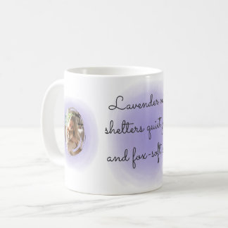 Lavender Watercolor Shiba Inu Custom Photo & Name Kaffeetasse