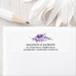 Lavender Watercolor Wedding Personalisierte Adress