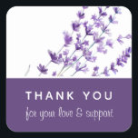 Lavender Wedding Danke Stickers<br><div class="desc">Zeigen Sie Ihre Dankbarkeit mit diesen schönen Lavendel Wasserfarbe personalisiert danke Ihnen Aufkleber! Matching Collection verfügbar!</div>