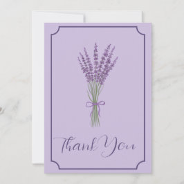 Lavender Wedding Dankeschön Card Dankeskarte
