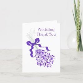 Lavender Wedding Dankeskarte