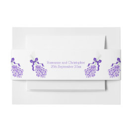 Lavender Wedding Einladungsbanderole