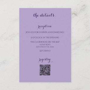 Lavender Wedding Einladungskarte