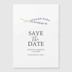 Lavender Wedding speichert die Datumsmagnete Magneteinladung